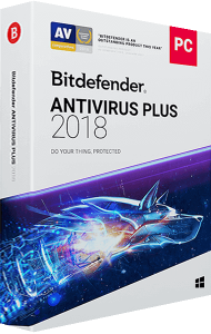 Bitdefender Antivirus Plus 2018 3D boxshot