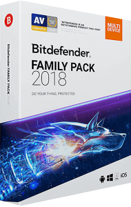 Bitdefinder Family Pack 2018 3D boxshot