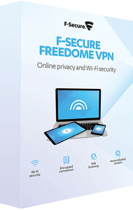 F-Secure FREEDOME VPN 3D boxshot