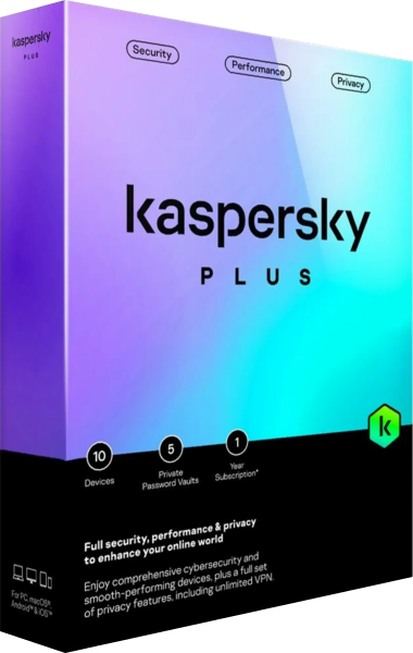 Kaspersky Plus 3D boxshot