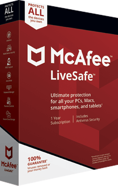 [-75%] | Use coupon code and get discount on McAfee LiveSafe