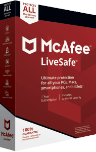 McAfee LiveSafe 3D boxshot