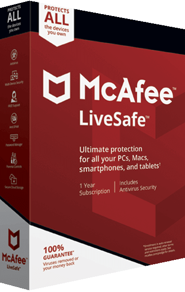McAfee LiveSafe boxshot