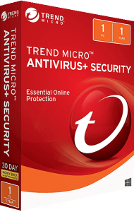 Trend Micro Antivirus+ Security 3D boxshot